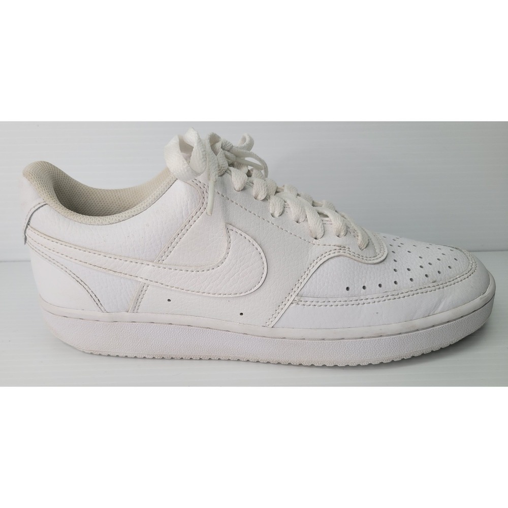 Nike Court Vision Low Mens 9 White CD5434-100 Classic Basketball Sneakers - Picture 9 of 9